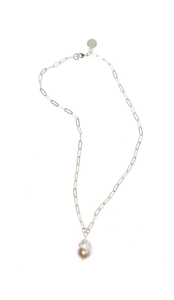PRANELLA Lotus Pearl Chain - Silver