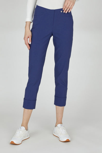 ROBELL BELLA 09 Ankle Length 7/8 Cuff Trouser - 68 French Navy