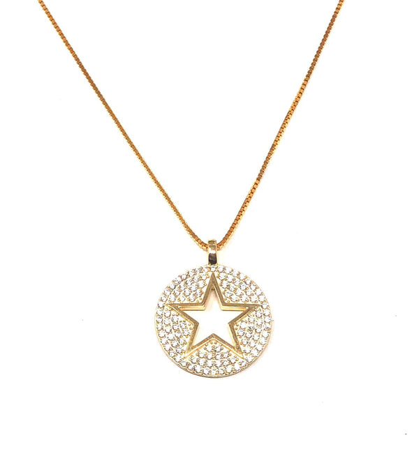 ICANDI ROCKS Lone Star Adjustable Necklace - Gold