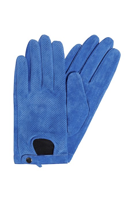 SWAN Boutique Suede Gloves - French Blue
