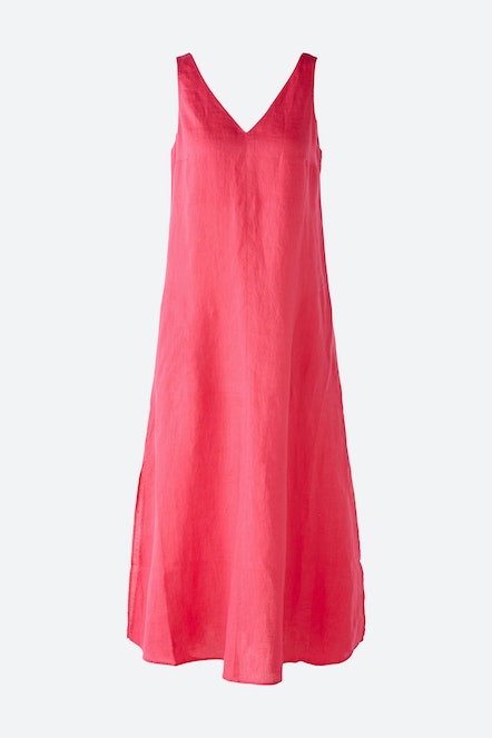 OUI 78433 Sleeveless Linen Midi Dress - Raspberry Sorbet