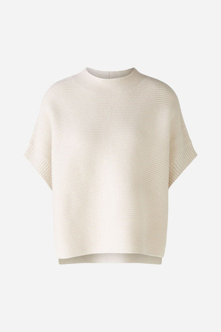 OUI 86623 Oversized Sleeveless Jumper - Off White