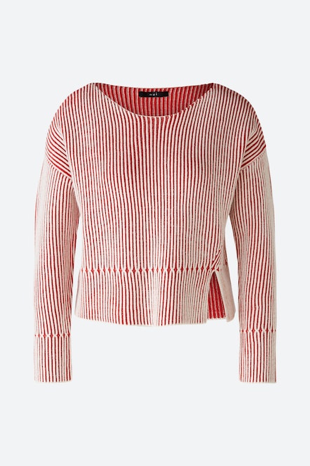 OUI 86626  Knit Two Tone - Red White