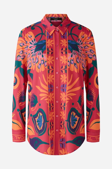 OUI 87420 Tropical Shirt - Pink Orange