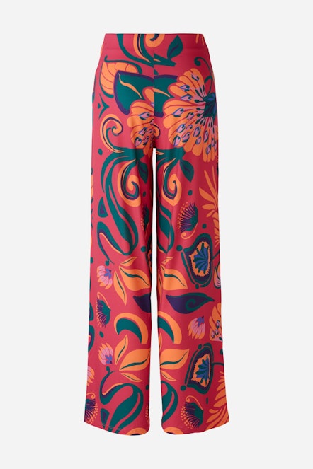 OUI 87582 Marlene Tropical Trousers - Pink Orange