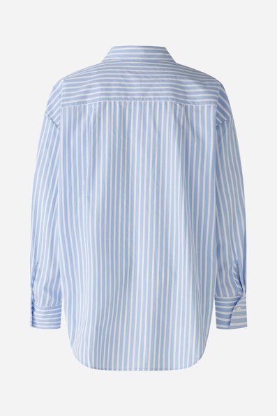 OUI 87618 Oversized Stripe Shirt - Light Blue / White