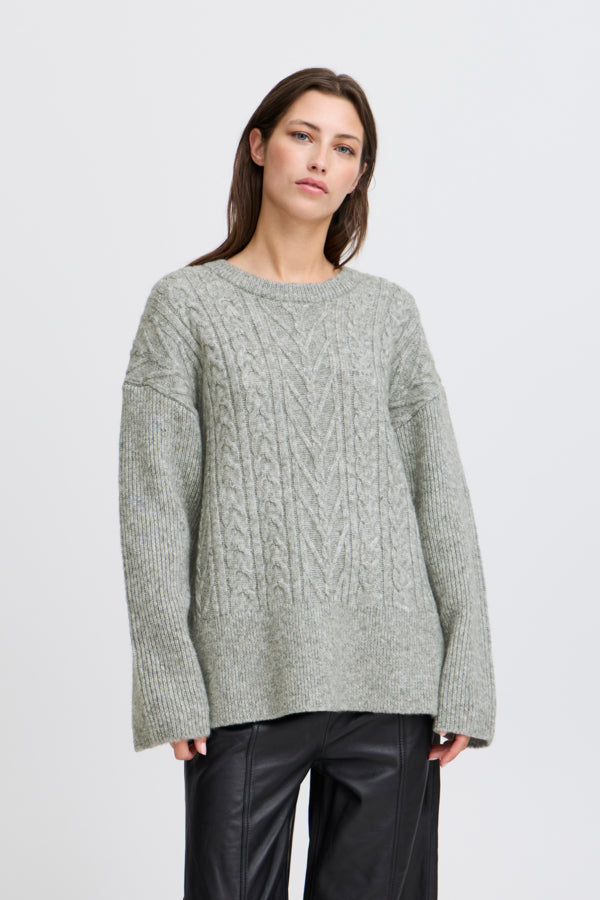 BY NELLO Cable Jumper - Mid Grey