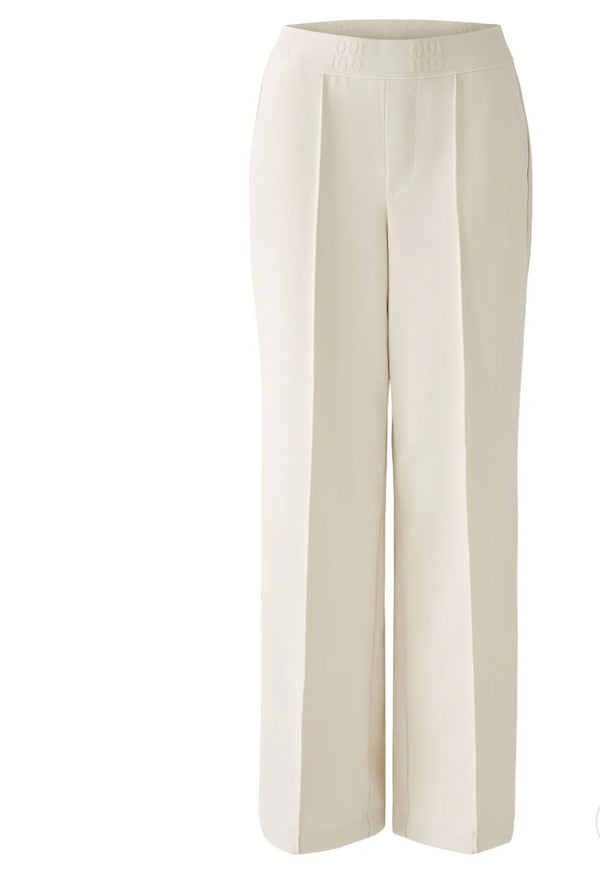 OUI 91737 Wide Leg Trousers - Off White