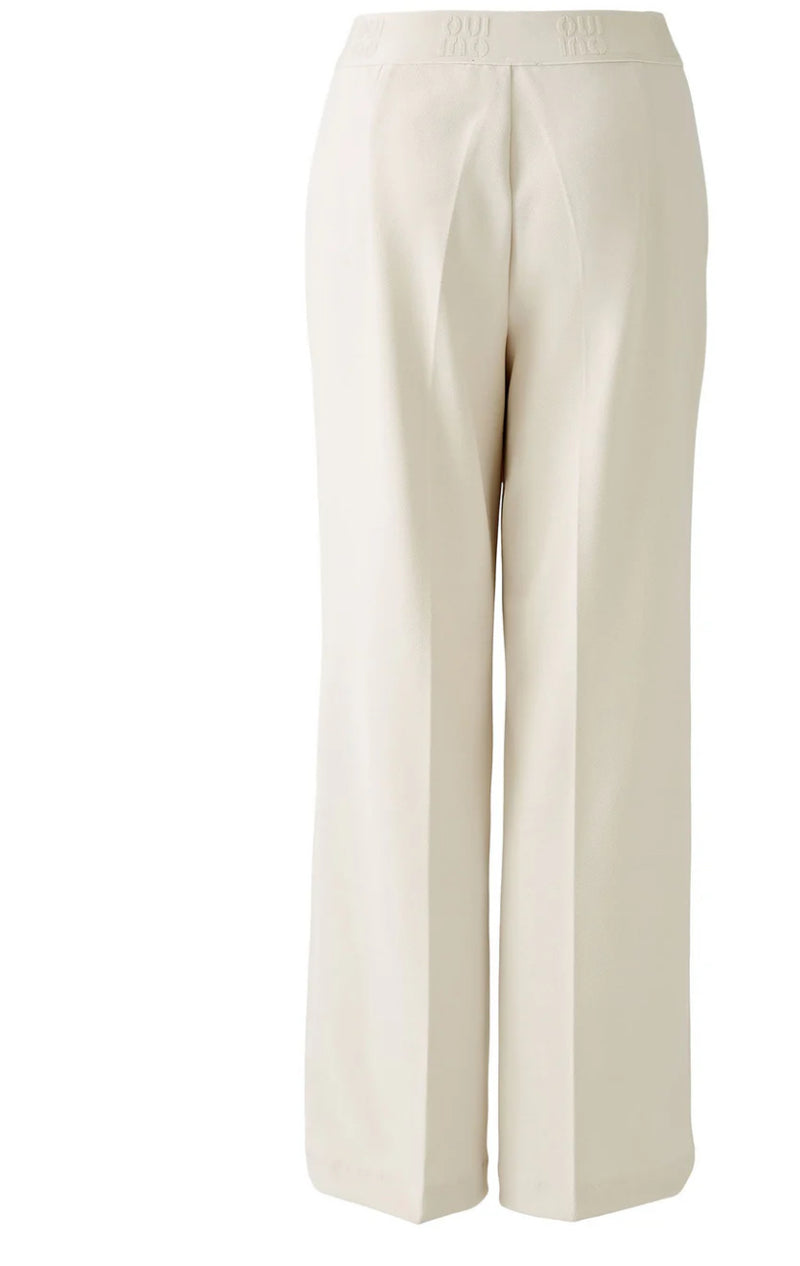 OUI 91737 Wide Leg Trousers - Off White