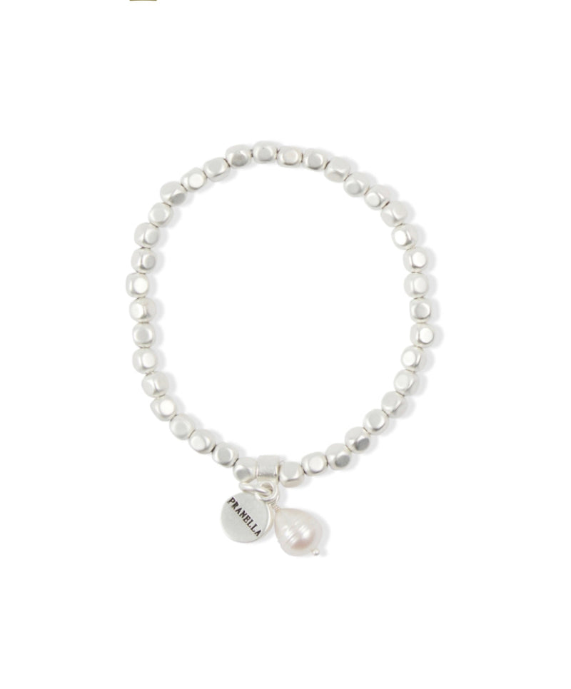 PRANELLA Matilda Pearl Drop - Silver