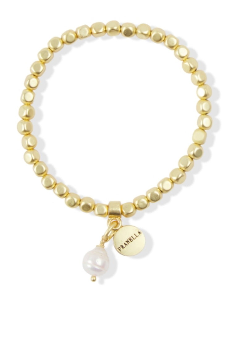 PRANELLA Matilda Pearl Drop - Gold