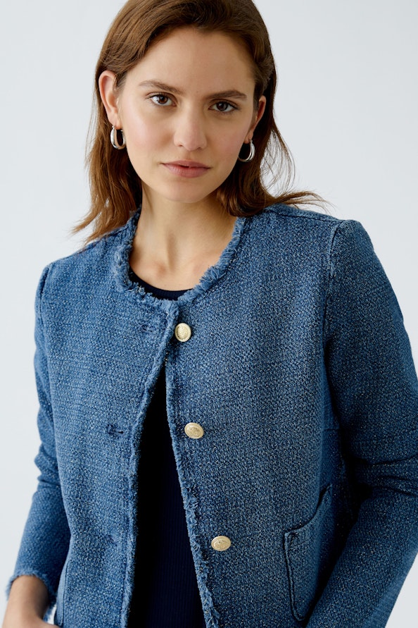 OUI 91795 Denim Jacket - Blue Denim