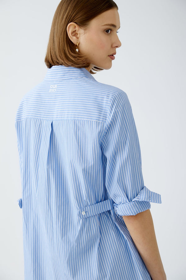 OUI 91888 - Oversized Shirt - Blue White