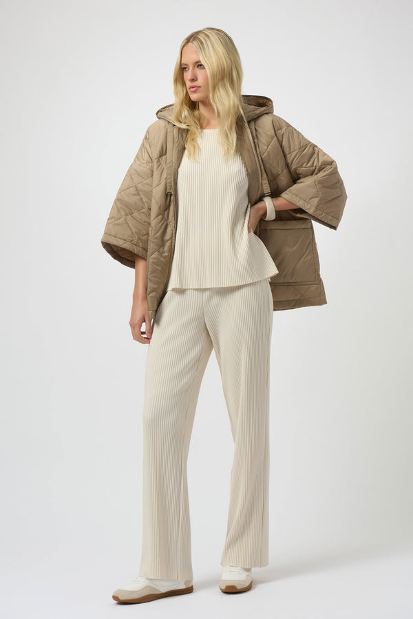 Joseph Ribkoff 254210 Pleated Crepe Boxy Top - Birch