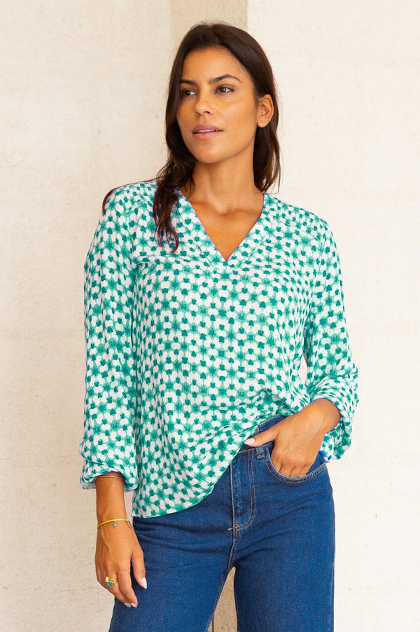 ASPIGA Clea Blouse - Mint White