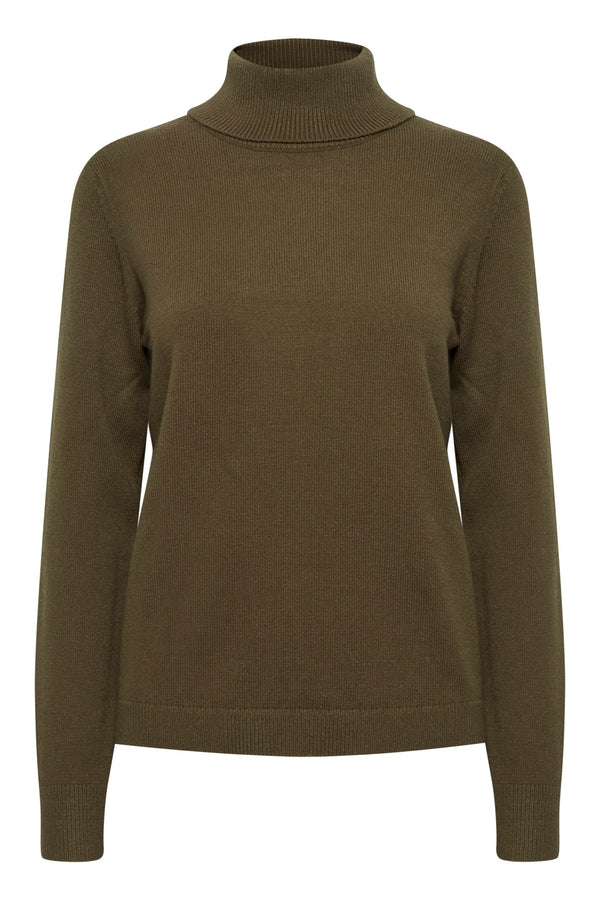 BY MANINA Roll Neck - Olive