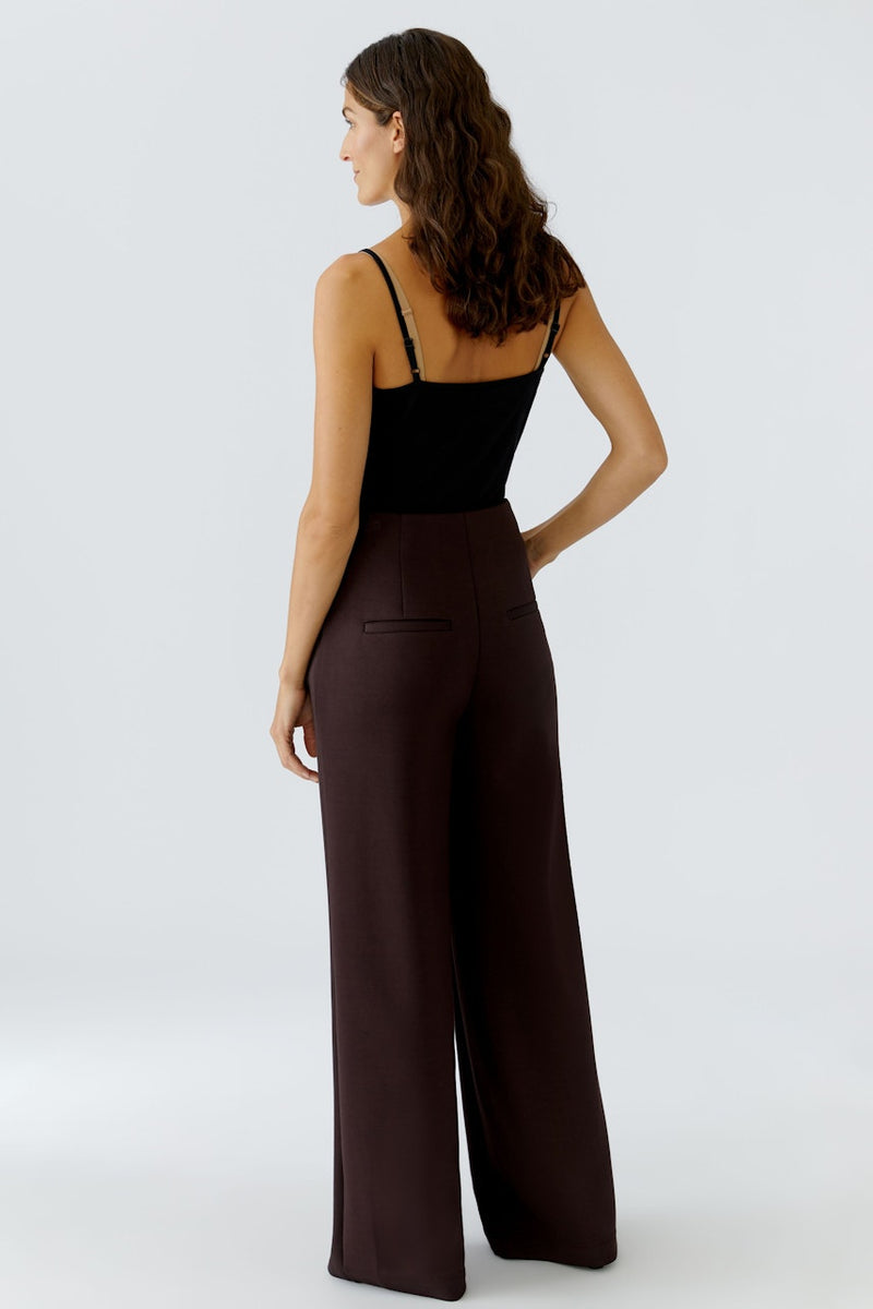 OUI 85737 Wide Trousers - Ganache
