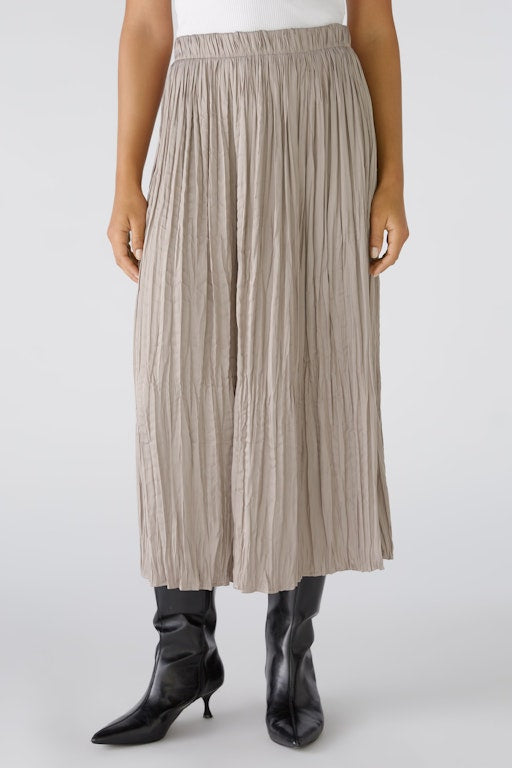 OUI 88975 Rock Maxi Skirt - Stormy Taupe