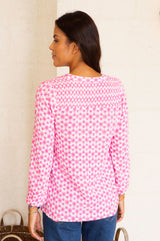 ASPIGA Clea Blouse - Pink White