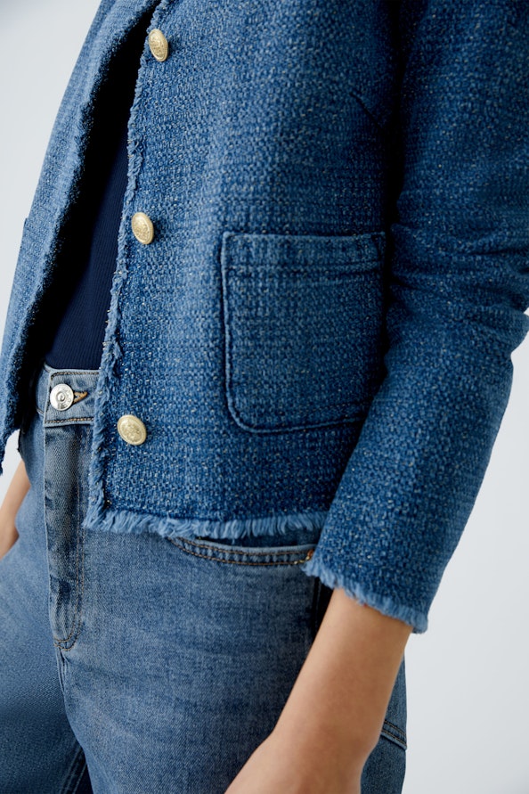 OUI 91795 Denim Jacket - Blue Denim