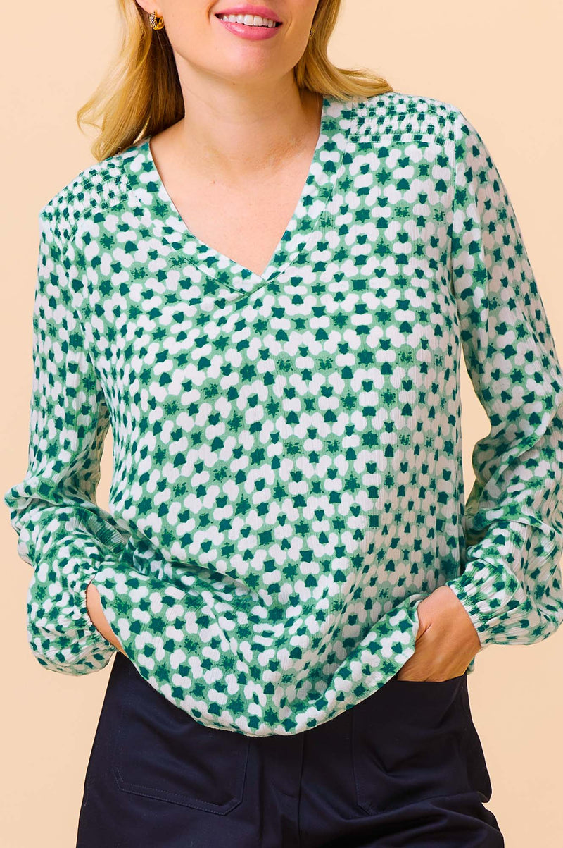 ASPIGA Clea Blouse - Mint White