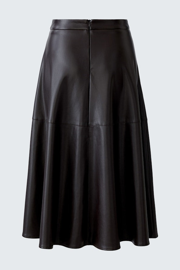 OUI  87352 A Line Midi Skirt - Black