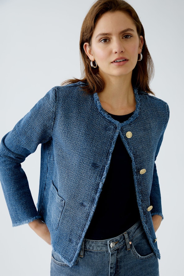 OUI 91795 Denim Jacket - Blue Denim