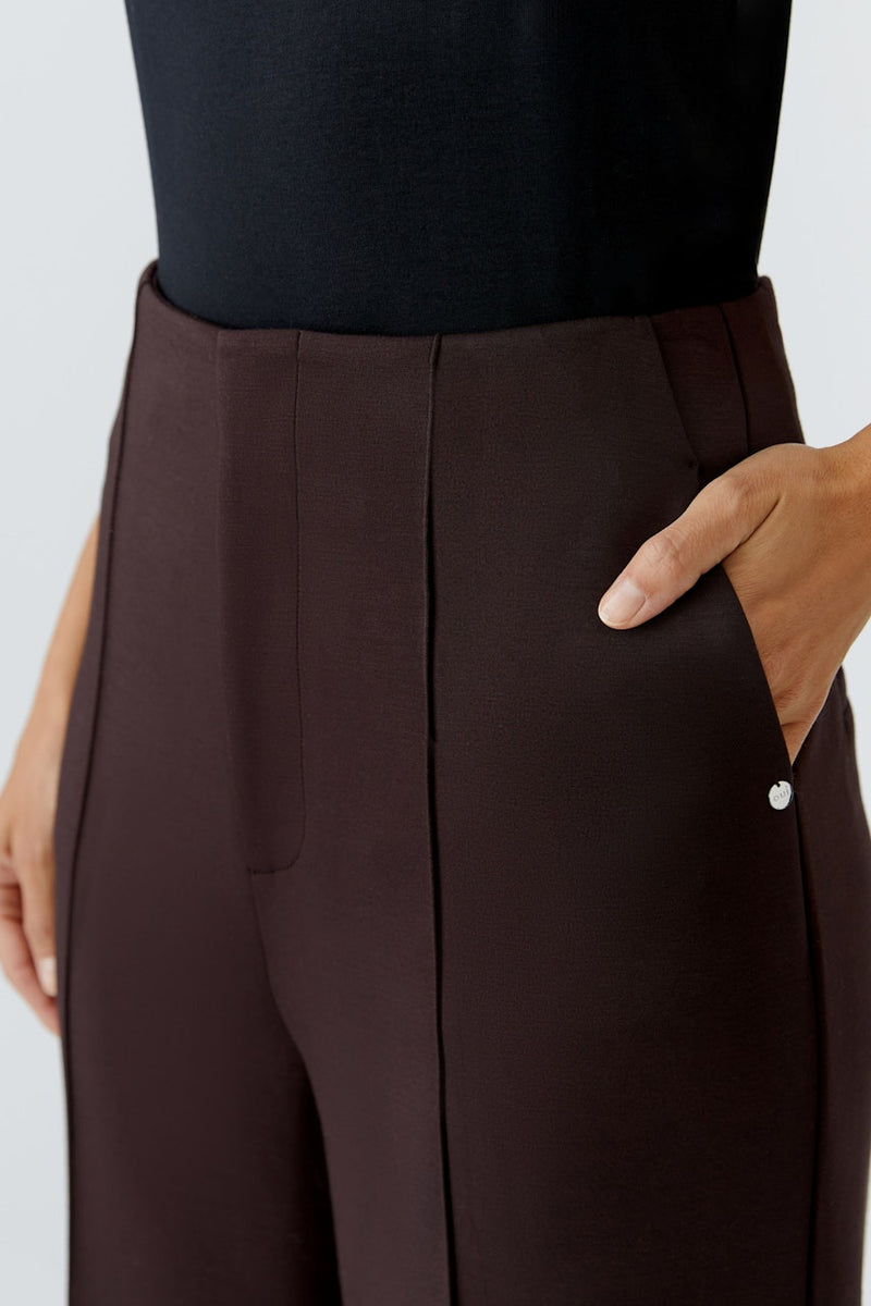 OUI 85737 Wide Trousers - Ganache