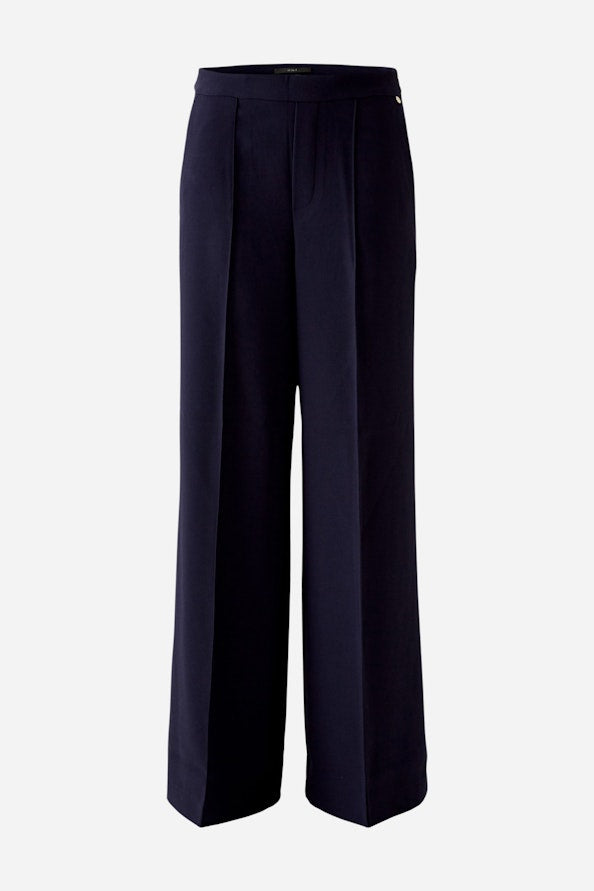 OUI 91769 Wide Leg Suit Trousers - Navy