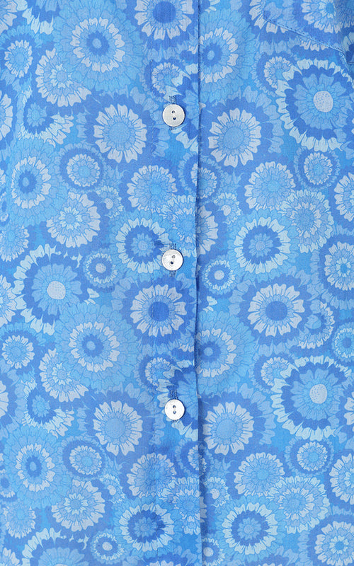 LUELLA Azores Cotton Shirt Print - Blue