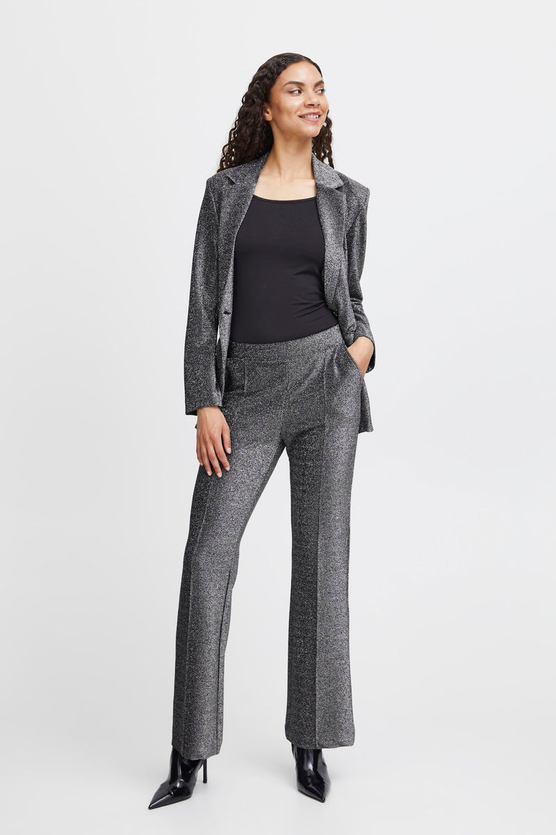 BY TACHA Metalic Trousers - Silver Mix