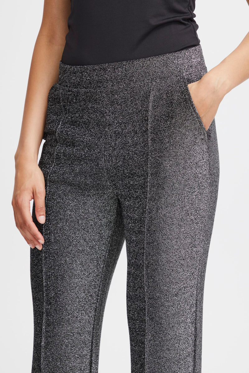 BY TACHA Metalic Trousers - Silver Mix