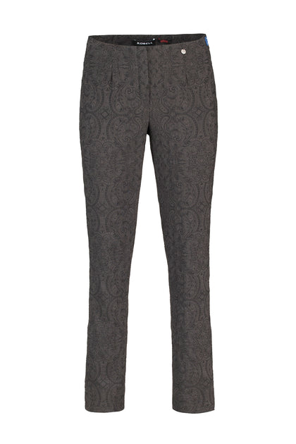 ROBELL MARIE Jacquard Trousers - 69 Navy