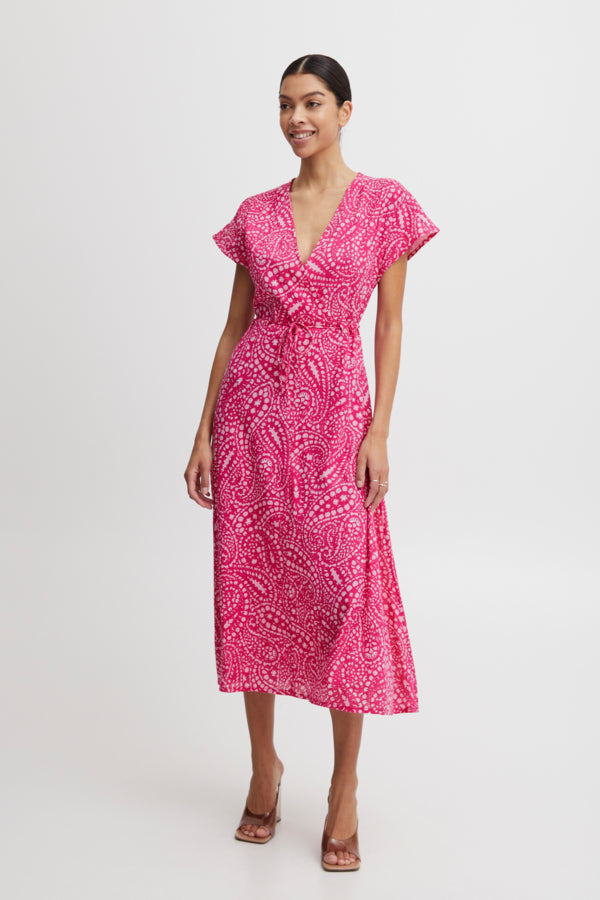BY IMILLA Cotton Dress - Raspberry Rose