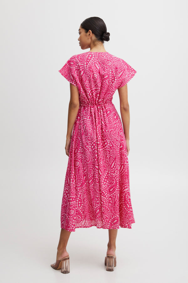 BY IMILLA Cotton Dress - Raspberry Rose