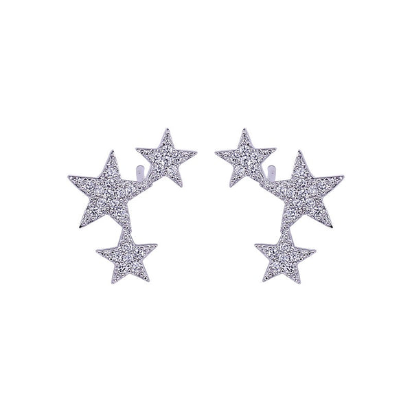 ICANDI ROCKS Lucky Star Earrings - Silver