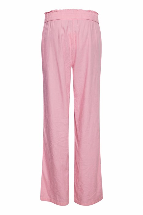 BY FALAKKA Linen Mix Trousers - Begonia Pink