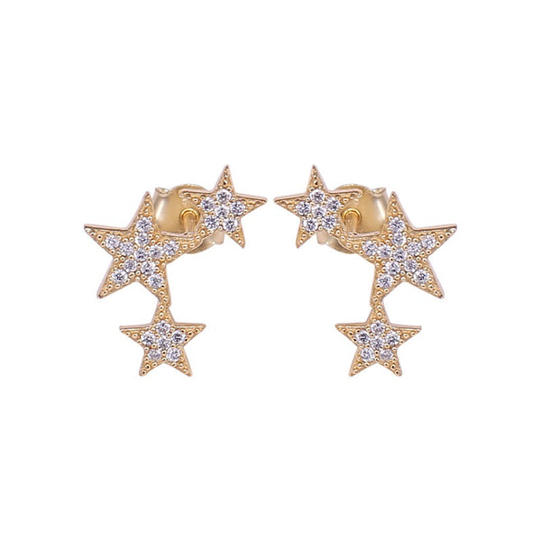 ICANDI ROCKS Lucky Star Earrings - Gold