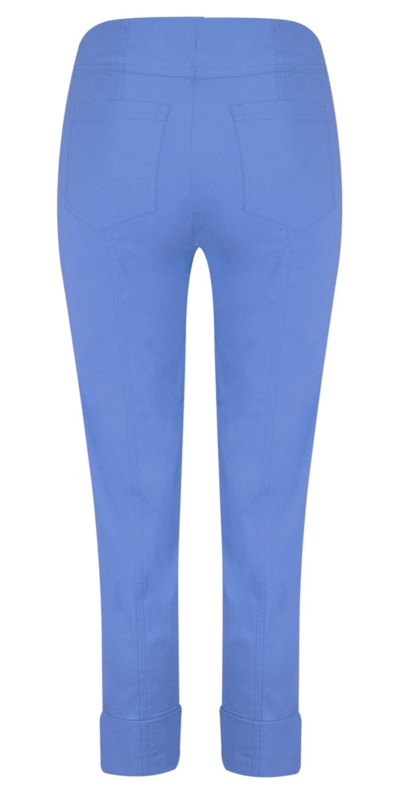 ROBELL BELLA 09 Ankle Length 7/8 Cuff Trouser - 600 Denim Blue