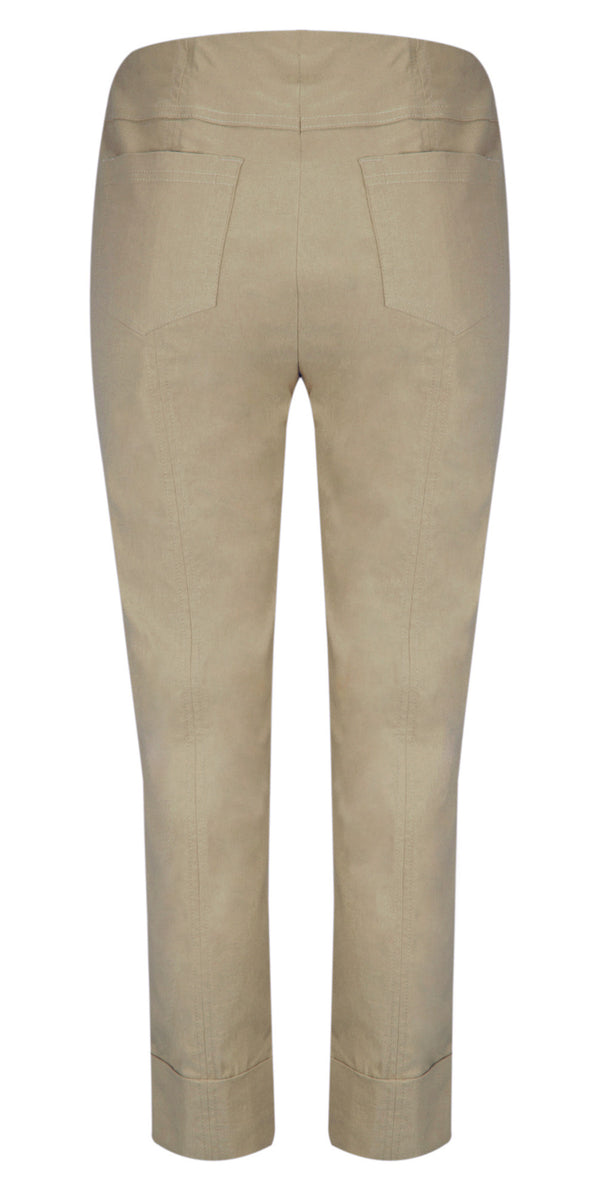 ROBELL BELLA 09 Ankle Length 7/8 Cuff Trouser - 13 Taupe