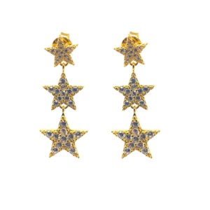 ICANDI ROCKS Little Lights Star Earrings - Gold