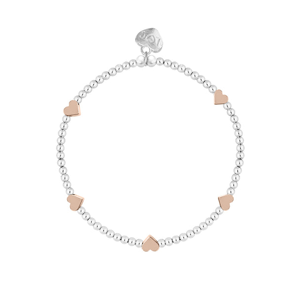 SWAN Boutique - Silver with Rose Gold Hearts