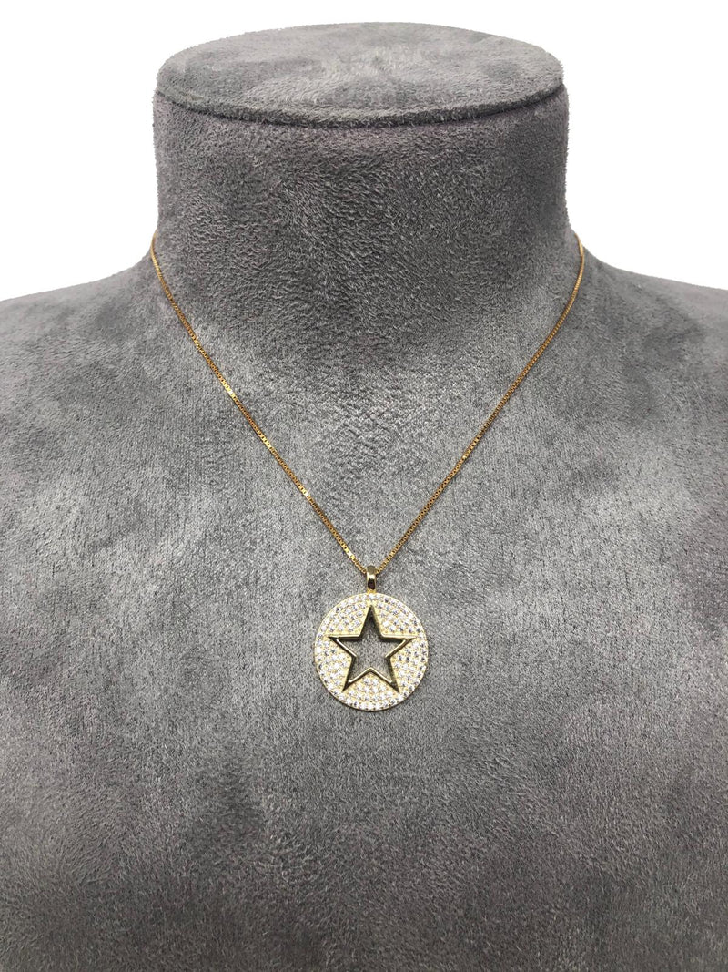 ICANDI ROCKS Lone Star Adjustable Necklace - Gold