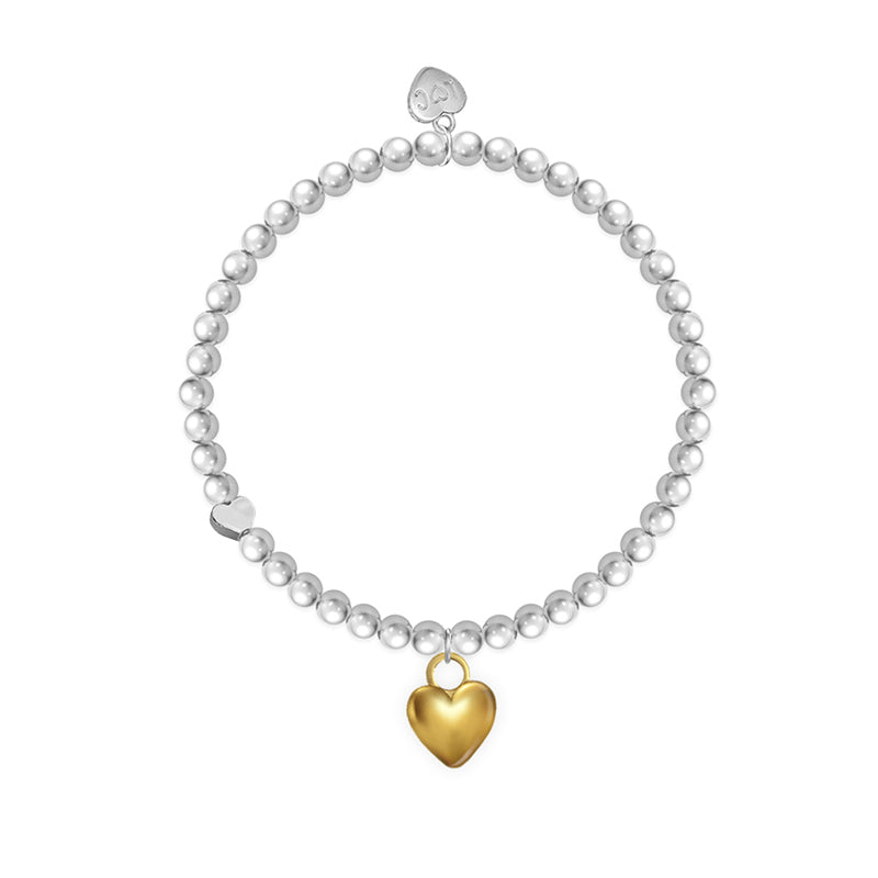 SWAN Boutique - Gold Puffed Heart Charm