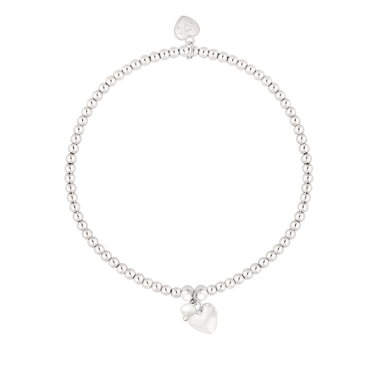 SWAN Boutique - Heart Charm with Freshwater Pearl