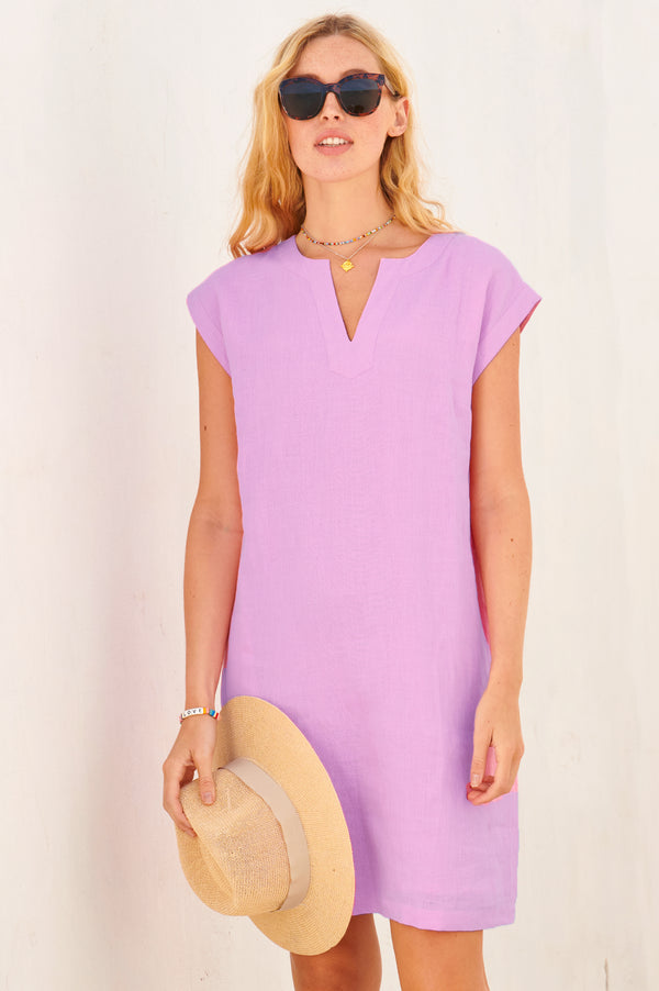 ASPIGA DORI Linen Dress - Lilac