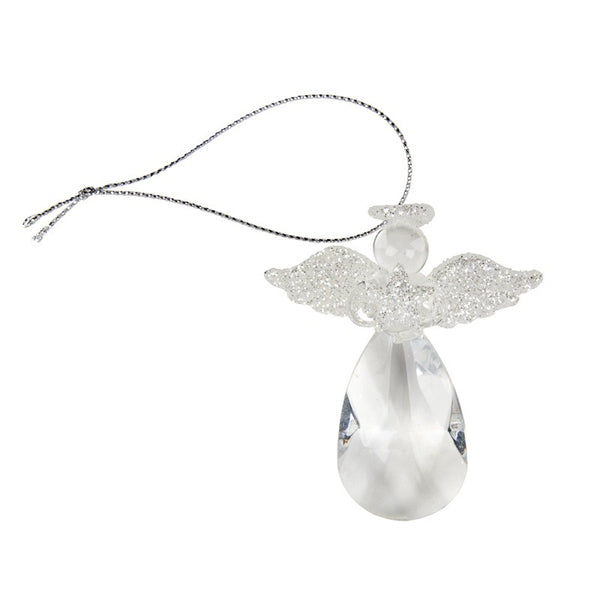 Crystal Pear Drop Angel - Glass