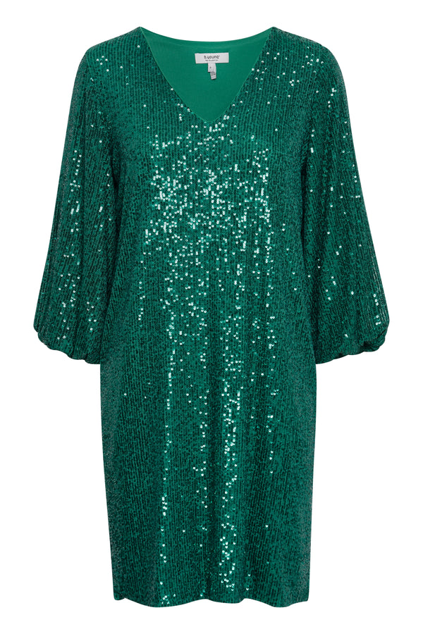 BY SOLIA V Neck Sequin - Ultramarine Green